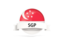 Singapore. Round flag with banner. Download icon.