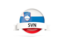 Slovenia. Round flag with banner. Download icon.