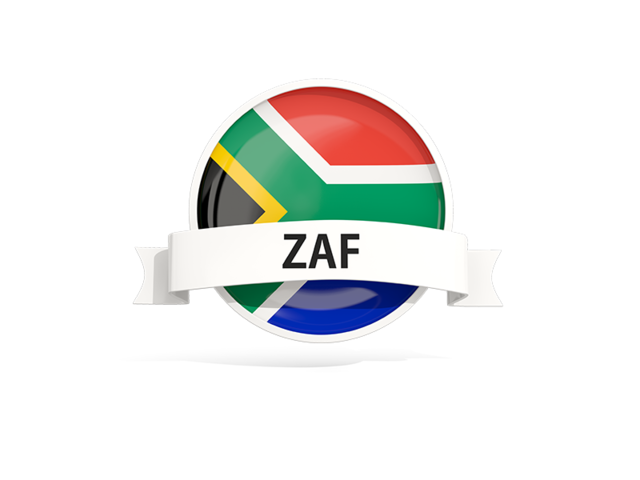 Round flag with banner. Download flag icon of South Africa at PNG format