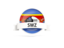 Swaziland. Round flag with banner. Download icon.