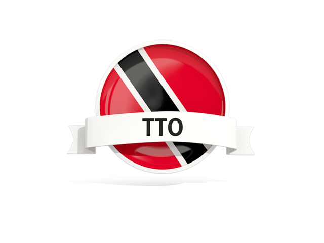 Round flag with banner. Download flag icon of Trinidad and Tobago at PNG format
