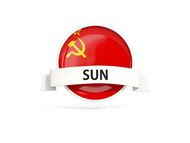 Round flag with banner. Download flag icon of Soviet Union at PNG format