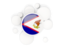 Американское Самоа. Круглый флаг с кругами. Скачать иконку.