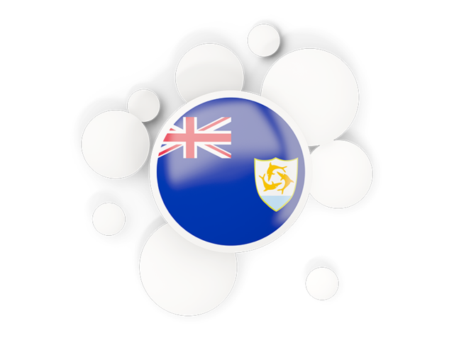 Round flag with circles. Download flag icon of Anguilla at PNG format