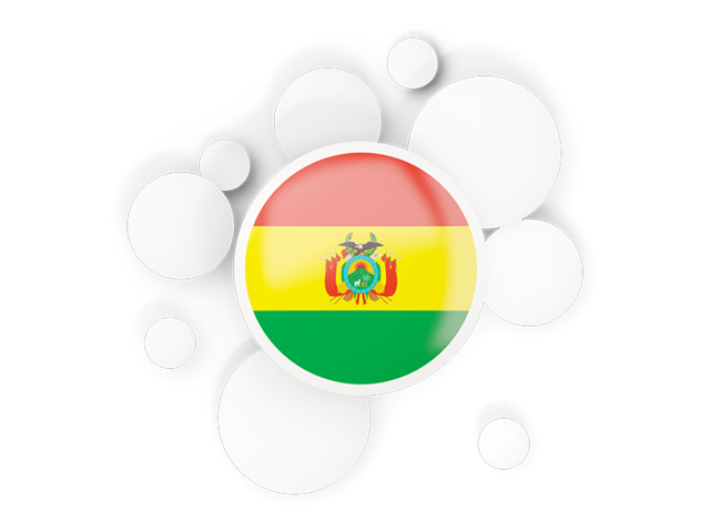 Круглый флаг с кругами. Скачать флаг. Боливия