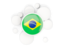 Brazil. Round flag with circles. Download icon.