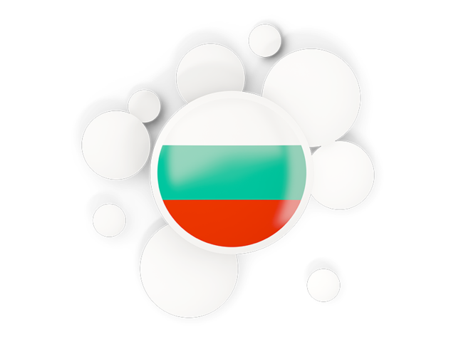 Round flag with circles. Download flag icon of Bulgaria at PNG format