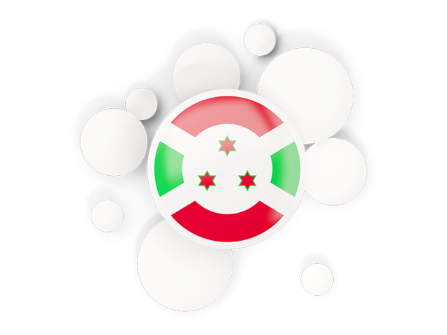 Round flag with circles. Download flag icon of Burundi at PNG format