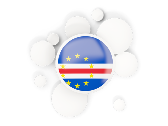 Round flag with circles. Download flag icon of Cape Verde at PNG format