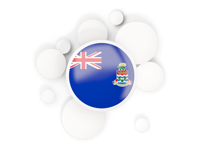 Round flag with circles. Download flag icon of Cayman Islands at PNG format