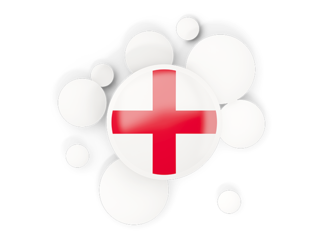 Round flag with circles. Download flag icon of England at PNG format