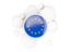 European Union. Round flag with circles. Download icon.