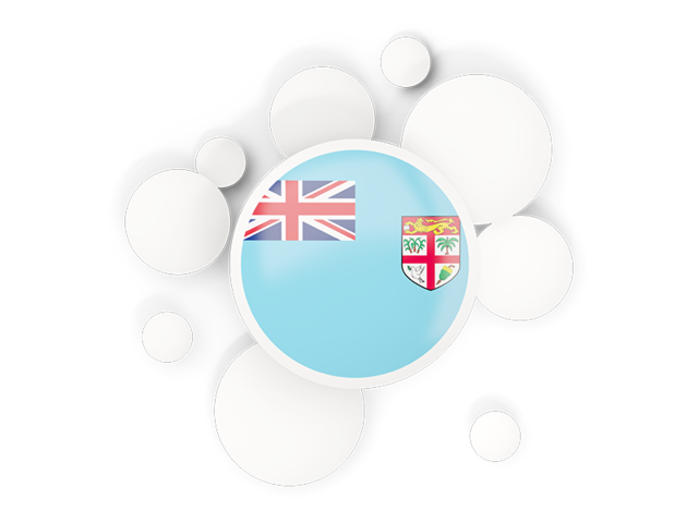 Round flag with circles. Download flag icon of Fiji at PNG format