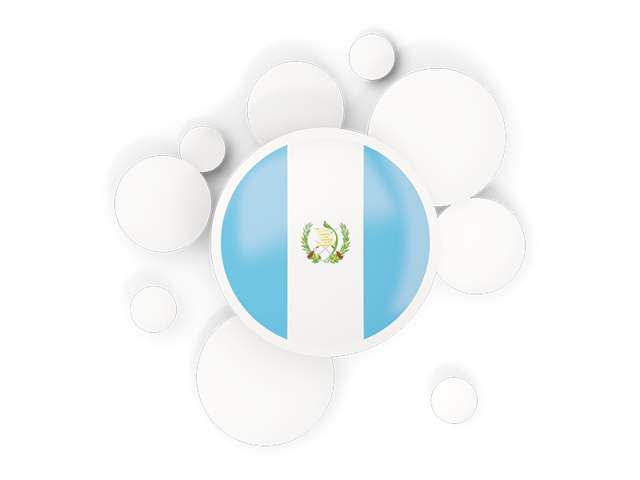 Round flag with circles. Download flag icon of Guatemala at PNG format