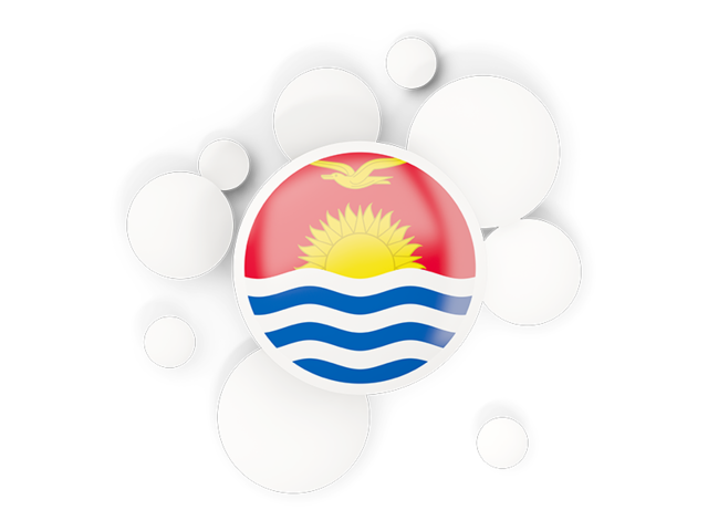 Round flag with circles. Download flag icon of Kiribati at PNG format