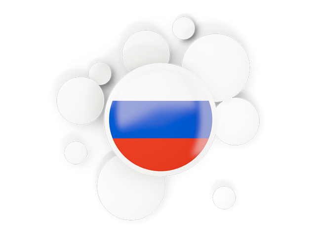Round flag with circles. Download flag icon of Russia at PNG format