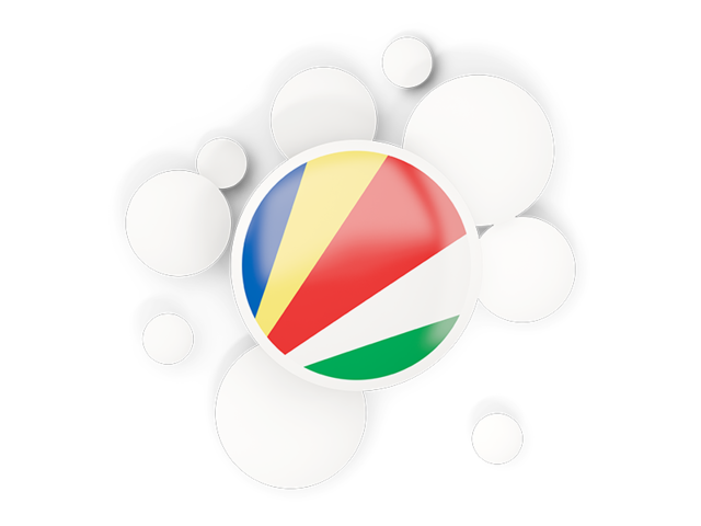 Round flag with circles. Download flag icon of Seychelles at PNG format