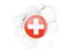 Switzerland. Round flag with circles. Download icon.