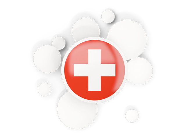 Round flag with circles. Download flag icon of Switzerland at PNG format