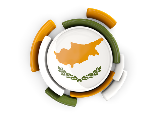 Round flag with pattern. Download flag icon of Cyprus at PNG format
