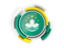 Macao. Round flag with pattern. Download icon.