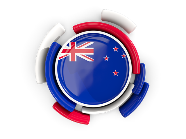 Round flag with pattern. Download flag icon of New Zealand at PNG format
