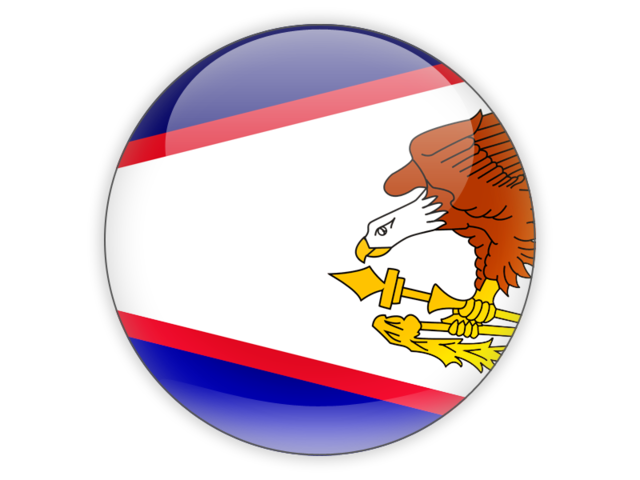 Round icon. Download flag icon of American Samoa at PNG format