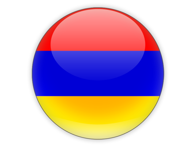 Round icon. Download flag icon of Armenia at PNG format
