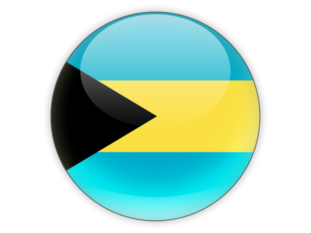 Round icon. Download flag icon of Bahamas at PNG format