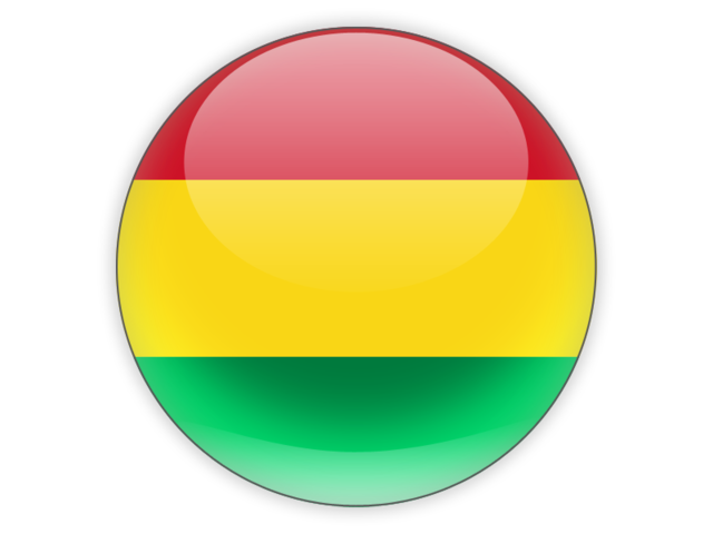 Round icon. Download flag icon of Bolivia at PNG format