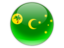 Cocos Islands. Round icon. Download icon.