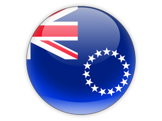 Round icon. Download flag icon of Cook Islands at PNG format