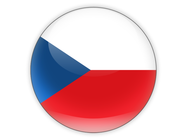 Круглая иконка. Скачать флаг. Чехия
