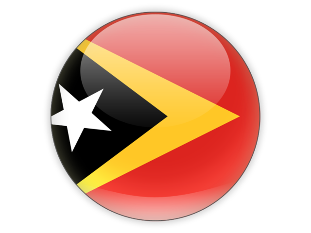 Круглая иконка. Скачать флаг. Восточный Тимор