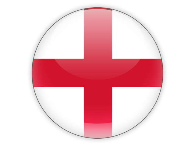 Круглая иконка. Скачать флаг. Англия