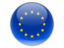 Европейский союз. Круглая иконка. Скачать иллюстрацию.