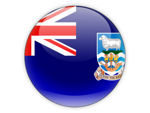 Round icon. Download flag icon of Falkland Islands at PNG format