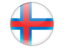 Faroe Islands. Round icon. Download icon.