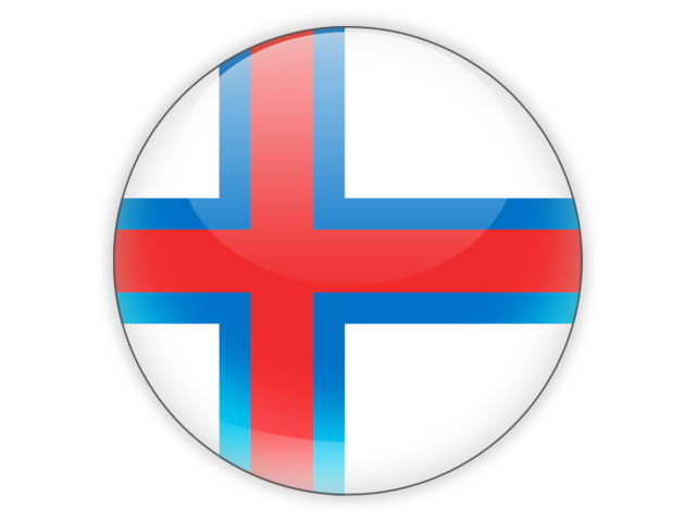 Round icon. Download flag icon of Faroe Islands at PNG format