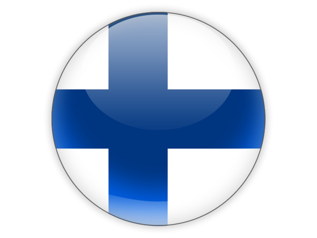 Круглая иконка. Скачать флаг. Финляндия