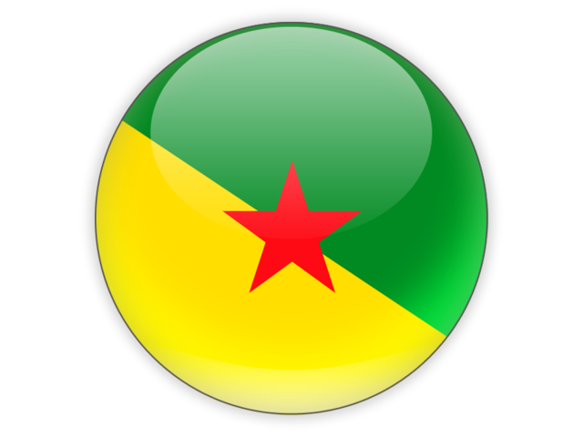 Round icon. Download flag icon of French Guiana at PNG format