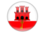 Icons and illustration of flag of Gibraltar