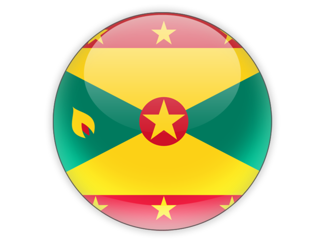 Round icon. Download flag icon of Grenada at PNG format