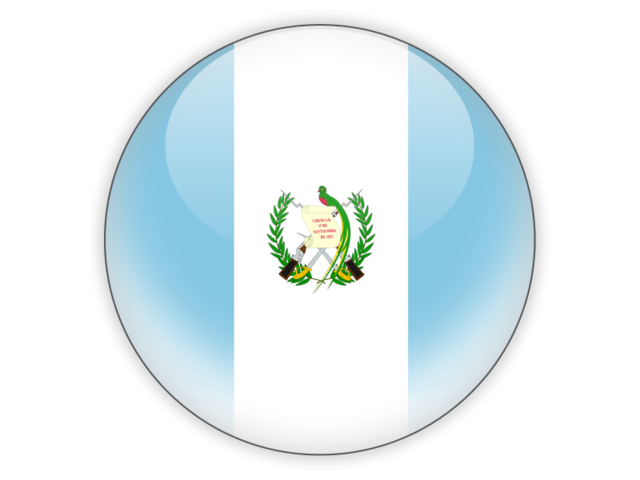 Круглая иконка. Скачать флаг. Гватемала