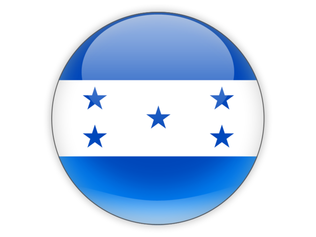 Round icon. Download flag icon of Honduras at PNG format