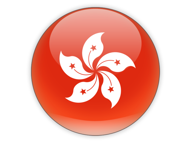 Round icon. Download flag icon of Hong Kong at PNG format