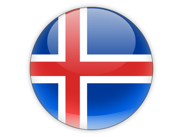 Round icon. Download flag icon of Iceland at PNG format