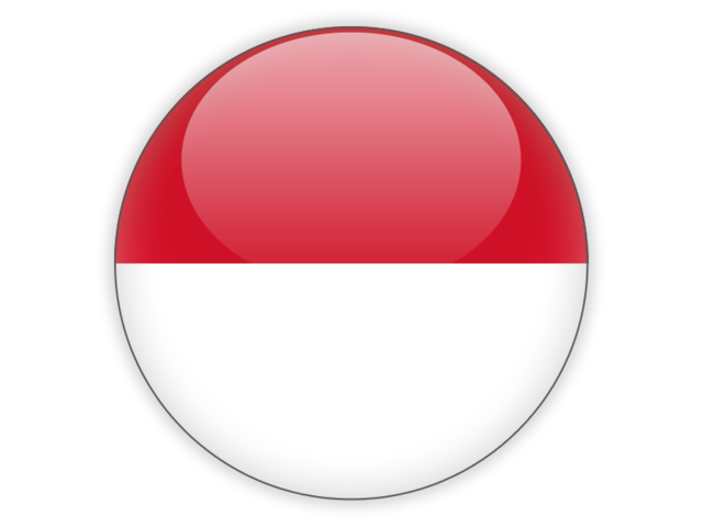 Round icon. Download flag icon of Indonesia at PNG format