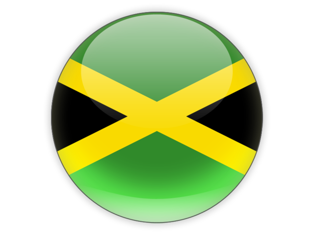 Round icon. Download flag icon of Jamaica at PNG format