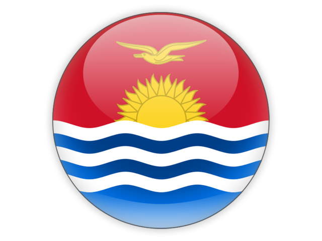 Round icon. Download flag icon of Kiribati at PNG format